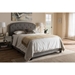 Lexi Upholstered Bed - Curvaceous Headboard, Nailheads - WI-CF8747-F-BED
