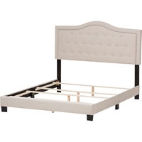 Emerson Upholstered Bed - Curvaceous Headboard, Nailheads 