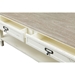 Dauphine 2 Drawers Accent Coffee Table - White, Light Brown - WI-CHR15VM-M-B-C