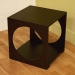 Amona Cut Out Black Oak End Table - WI-CT-002