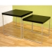 Akron Modern Wood Table Set with Silver Base - WI-CT-038
