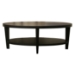 Charleston Modern Black Wood Oval Coffee Table - WI-CT-111-BLK