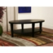 Charleston Modern Black Wood Oval Coffee Table - WI-CT-111-BLK