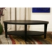 Charleston Modern Black Wood Oval Coffee Table - WI-CT-111-BLK