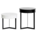 Jurra Lacquer Modern End Table Set - WI-CT-175A-CT-175B