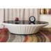 Mayfair Cream Leather Coffee Table with Glass Top - WI-CT-21-017