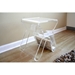 Clear Acrylic End Table - WI-FAY-8196-CLEAR