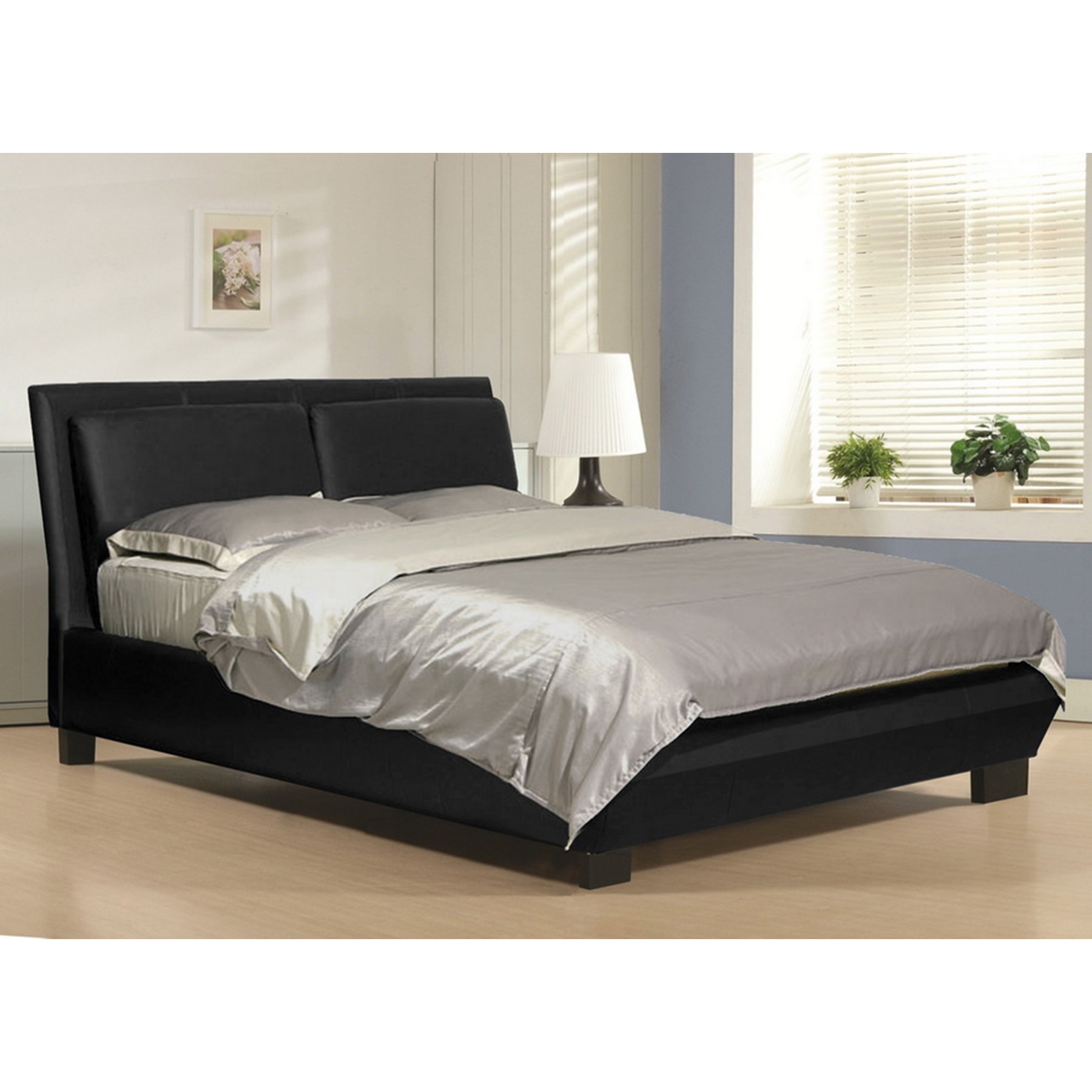Monroe Platform Bed - Faux Leather 