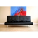 Eileen Modern Splitback Convertible Sofa - WI-K01-DB-PU01-BLACK