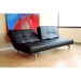 Eileen Modern Splitback Convertible Sofa - WI-K01-DB-PU01-BLACK