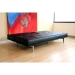 Eileen Modern Splitback Convertible Sofa - WI-K01-DB-PU01-BLACK