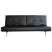 Eileen Modern Splitback Convertible Sofa - WI-K01-DB-PU01-BLACK