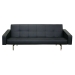 Cooper Black Leather Look Convertible Sofa Bed - WI-LK02-A-PU01-BLACK