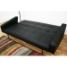 Cooper Black Leather Look Convertible Sofa Bed - WI-LK02-A-PU01-BLACK