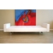 Pia White Leather Look Convertible Sofa - WI-LK02-PU21-WHITE