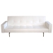 Pia White Leather Look Convertible Sofa - WI-LK02-PU21-WHITE
