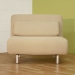 Elona Contemporary Convertible Chair - Cream - WI-LK06-1-D-02-CREAM