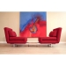 Elona Contemporary Convertible Sofa - Red - WI-LK06-2-D-06-RED