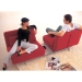 Elona Contemporary Convertible Sofa - Red - WI-LK06-2-D-06-RED