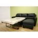 Drake Leather Chaise Sleeper Sofa - Black - WI-LS3025X