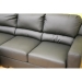 Drake Leather Chaise Sleeper Sofa - Black - WI-LS3025X