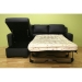 Drake Leather Chaise Sleeper Sofa - Black - WI-LS3025X