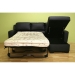 Drake Leather Chaise Sleeper Sofa - Black - WI-LS3025X