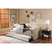 Parkson Twin Daybed - Roll-Out Trundle Bed, Beige - WI-PARKSON-BEIGE-DAYBED