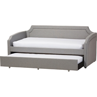 Parkson Twin Daybed - Roll-Out Trundle Bed, Gray 