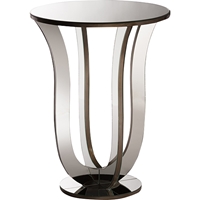 Kylie Accent Side Table - Silver Mirrored 