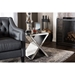 Morris Accent Side Table - Silver Mirrored - WI-RS1652