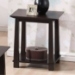 Havana Brown Wood Modern End Table - WI-RT157B-OCC