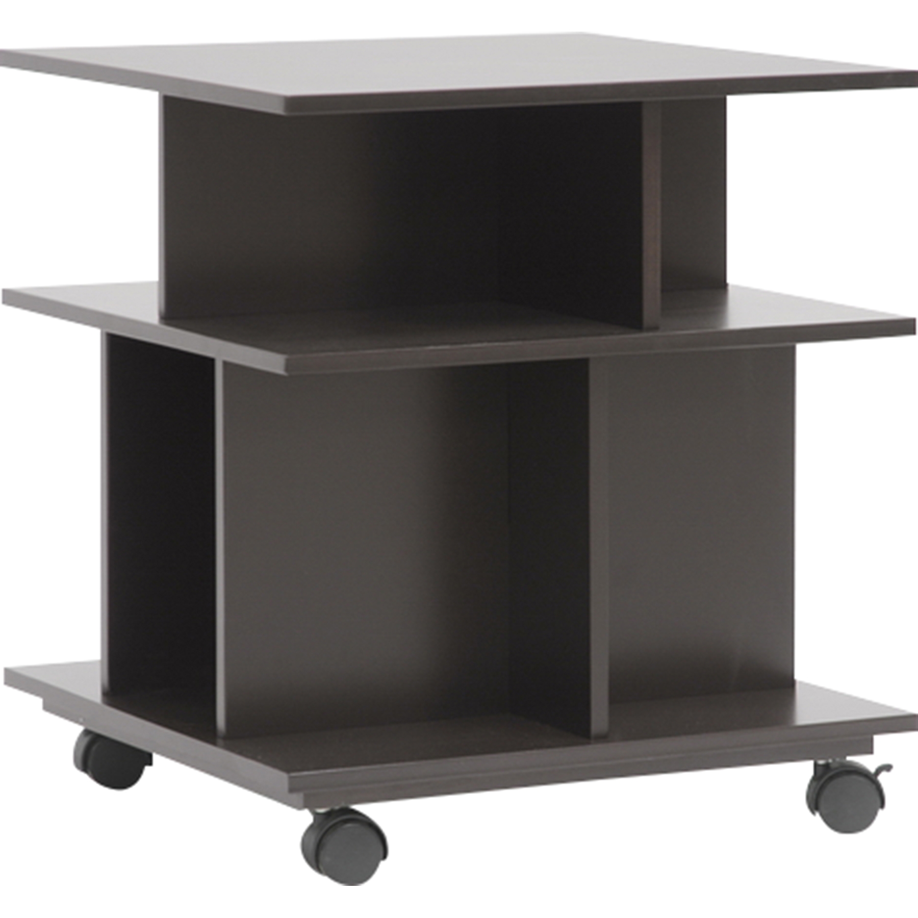 Warren Wheeled Storage Shelf - Dark Brown 