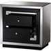 Cecilia 2 Drawers Nightstand - Black and Silver Mirrored (Set of 2) - WI-RXF-721