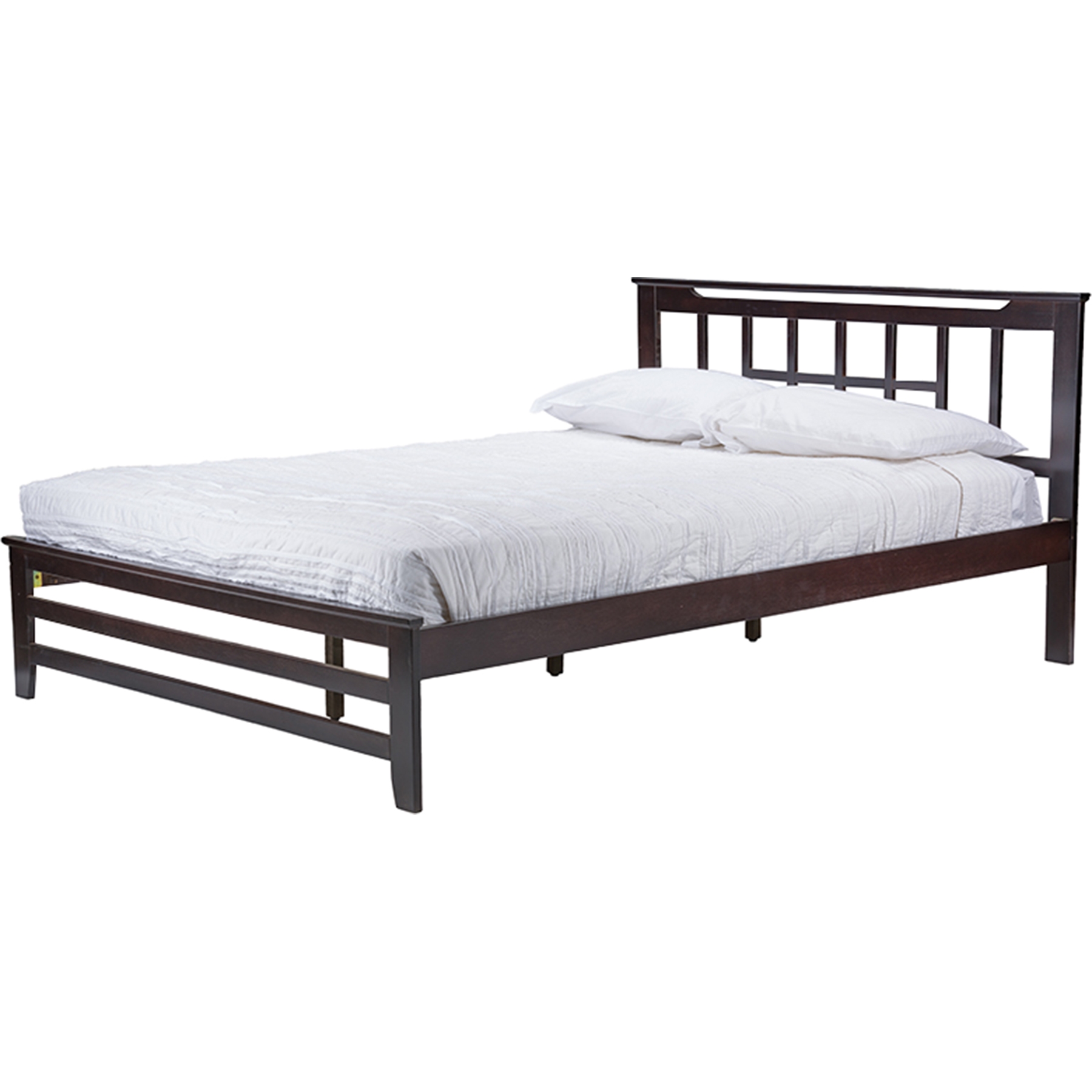 Aperta Wood Platform Bed - Wenge 