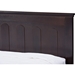 Spuma Wood Platform Bed - Cappuccino - WI-SB337-CAPPUCCINO-BED
