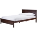 Schiuma Wood Platform Bed - Cappuccino - WI-SB338-CAPPUCCINO-BED