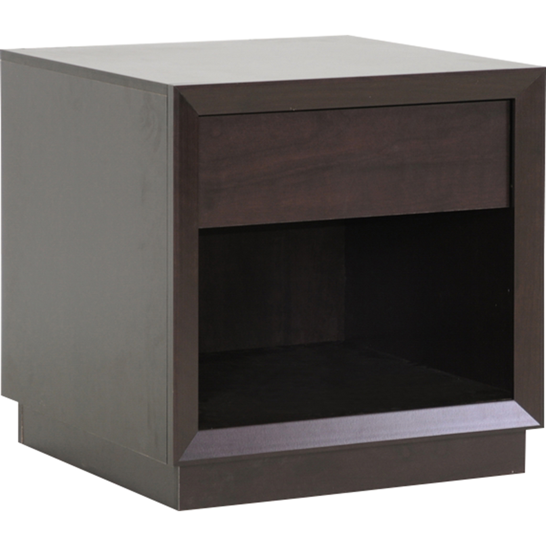 Girvin 1 Drawer Nightstand - Dark Brown 