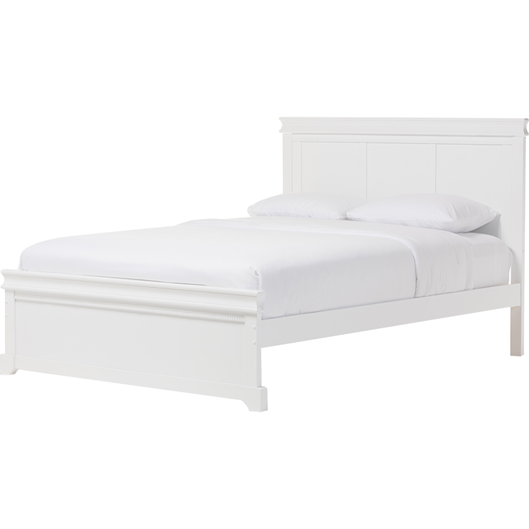 Amber Queen Platform Bed - White 