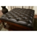 Bethany Leather and Wood Coffee Table Ottoman - WI-TA1491-DRK-BR