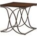 Terrance 3-Piece Occasional Table Set - Walnut, Antique Bronze - WI-WR-C39
