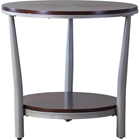 Halo Round End Table - Brown