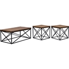 Holden 3-Piece Occasional Table Set - Antique Bronze, Brown