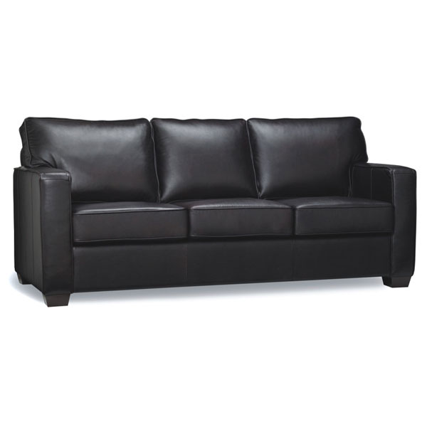Priya Chocolate Leather Sleeper Sofa 