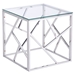 Cage Side Table - Stainless Steel - ZM-100181