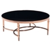 Elite Round Coffee Table - Rose Gold and Black - ZM-100347