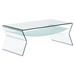 Yoga Coffee Table - Clear and Frosted - ZM-404144
