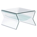 Yoga Side Table - Clear and Frosted - ZM-404146