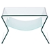 Yoga Side Table - Clear and Frosted - ZM-404146